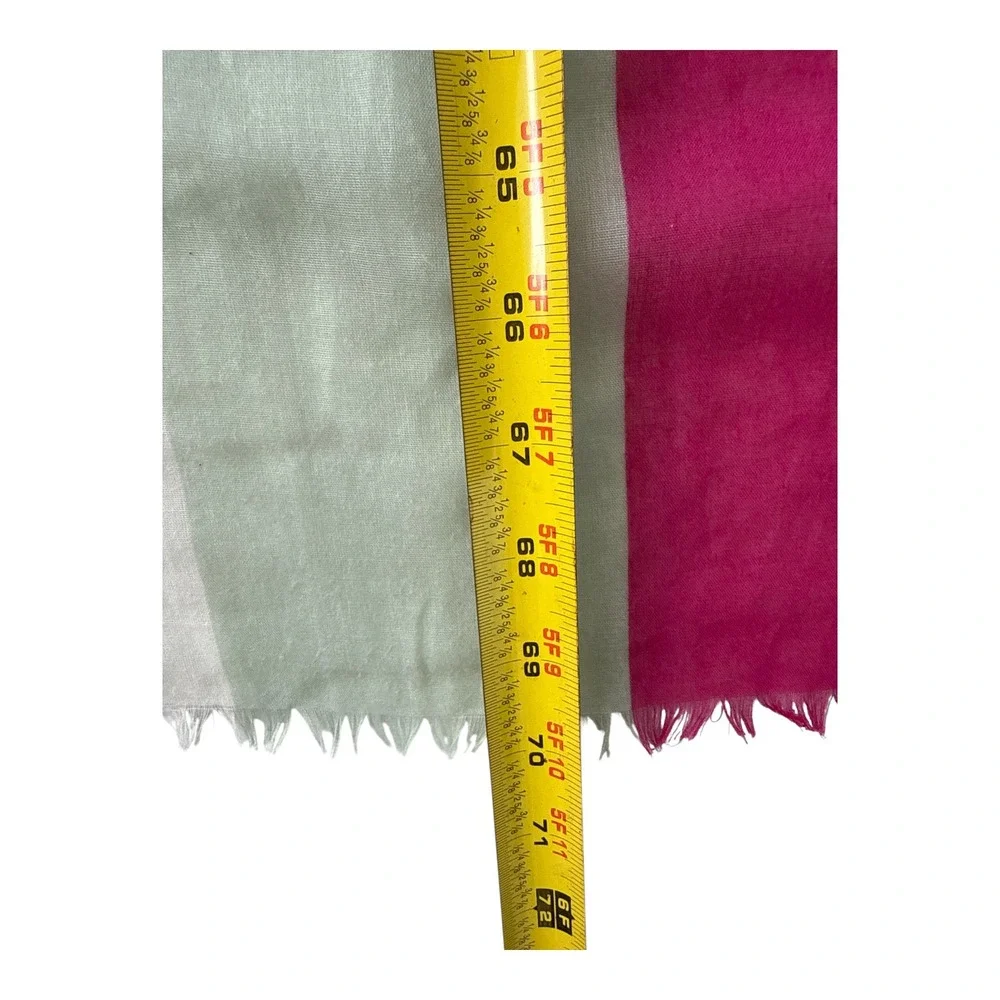 Multicolor‎ Stripe Fringe Blanket Scarf Shawl Wrap Boho Terracotta Magenta OS
